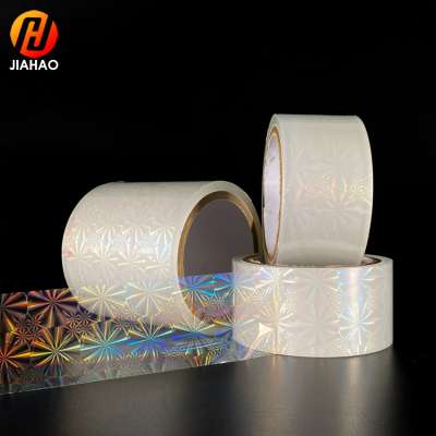 Factory Supplier Laser Engraving Acrylic Backing Film Self Adhesive Transparent Holographic Film For Printing